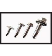 Self Drilling Screws – Tek Screws #8-#14 for Direct Metal Penetration – Zinc Plated Steel, SS 304, Hex Washer Head with EPDM Seal, Metal Roofing, Cladding and Profile Sheeting Applications